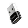 Baseus βύσμα USB σε υποδοχή Type-C αντάπτορας μετατροπέας μαύρο