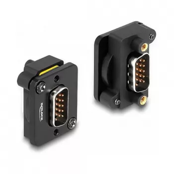 DeLOCK D-Type module VGA βύσμα αρσενικό σε βύσμα αρσενικό μαύρο 31 mm x 25 mm x 16 mm