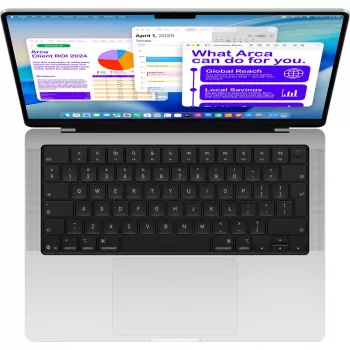 Apple MacBook Pro ασημί MDE64D/A - 35,6 cm (14 ίντσες), M5 10-Core Chip, 10-Core GPU, 24 GB RAM, 1 TB SSD / χωρίς τροφοδοτικό