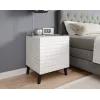 Κομοδίνο cama meble NOVA με 1 συρτάρι 44×40×52 cm, λευκό ματ