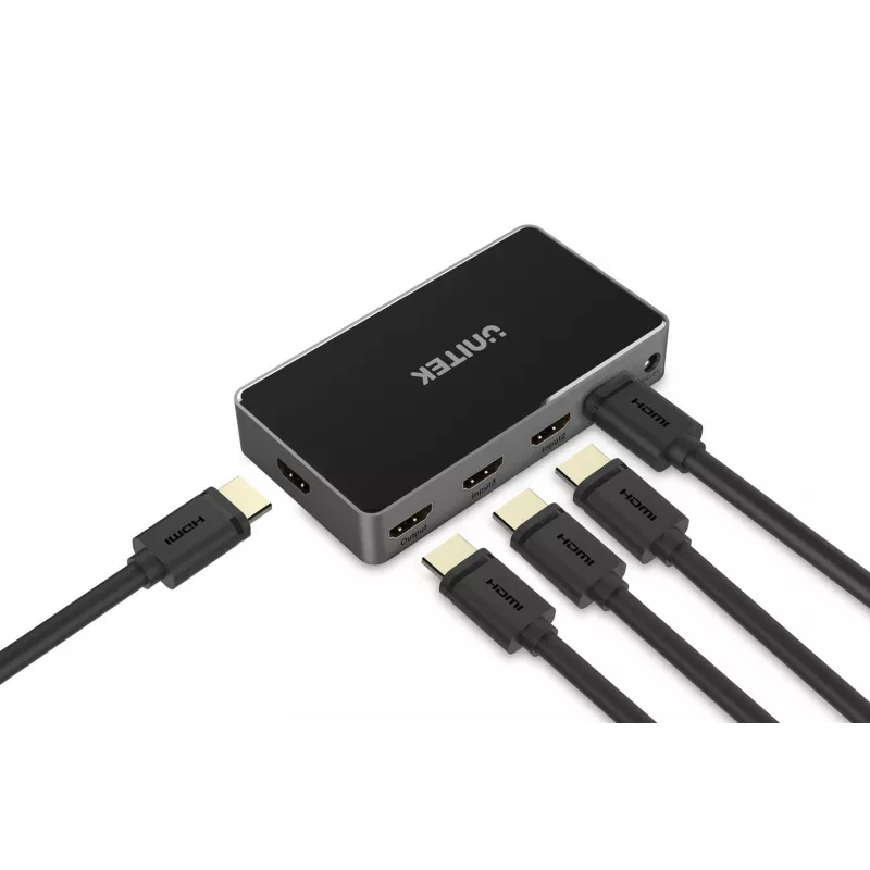 Διακόπτης βίντεο HDMI Unitech V1110A 4K 1.4b 5V 1A
