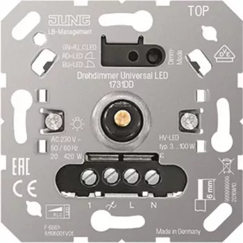 Ροοστάτης Jung 1731DD Καθολικός Ροοστάτης LED για LED και λαμπτήρες πυρακτώσεως