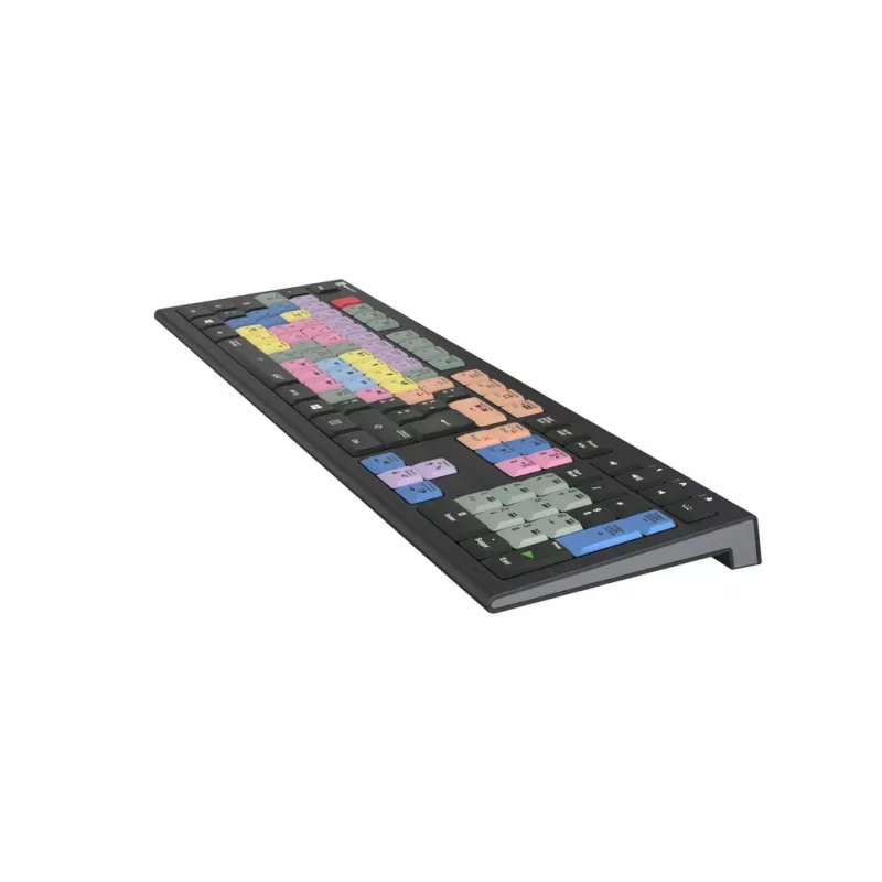 Logickeyboard LKB-EDIUS-A2PC-FR Πληκτρολόγιο Universal USB AZERTY Γαλλικό Μαύρο