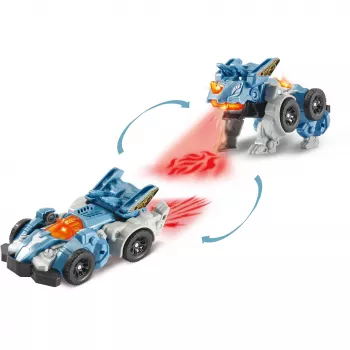 Switch & Go Dinos - Fire-Mini-Triceratops, φιγούρα παιχνιδιού