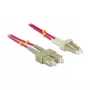 Καλώδιο οπτικής ίνας DELOCK LC–SC 5 m, Multimode 50 µm, πλήρους duplex, μωβ