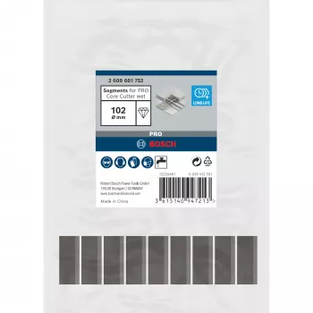 Τμήματα Κοπής Bosch 102 x 450 mm, Διάτρηση 1 1/4 ίντσες (Μοντέλο 2608601752)