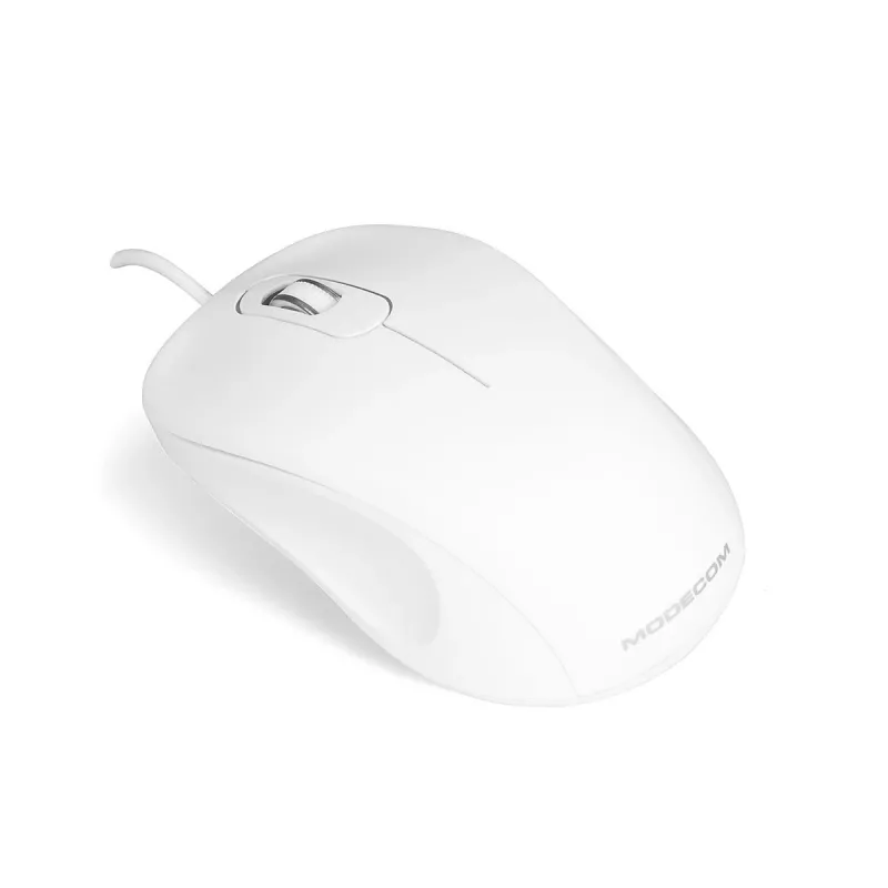 MODECOM M10 M-MC-0M10-200 Ποντίκι (οπτικό, 1000 DPI, λευκό χρώμα) (M-MC-0M10-200)