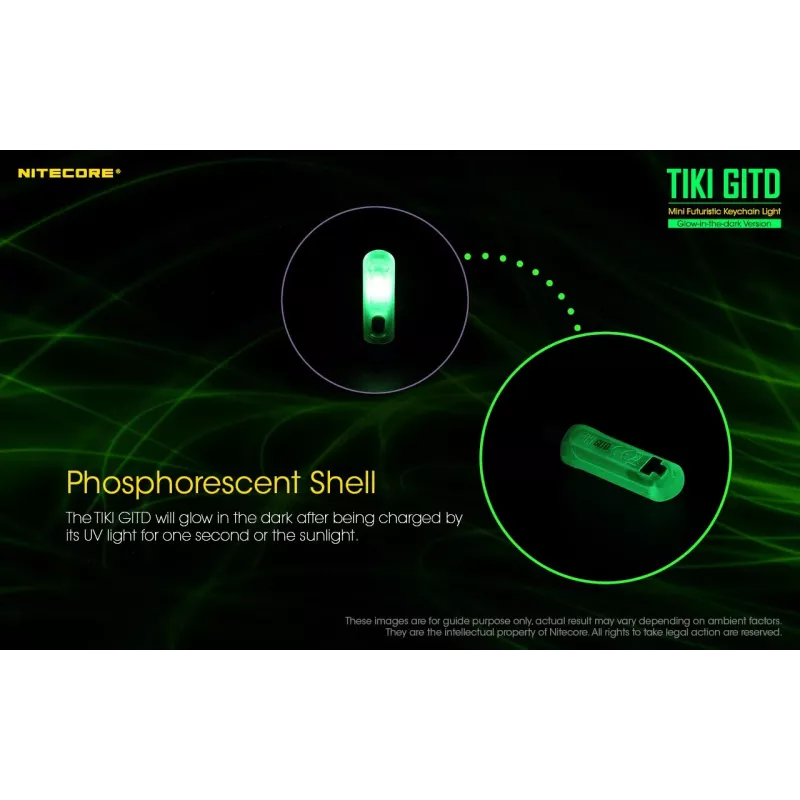 Nitecore TIKI GITD φακός, σειρά T, 300 λούμεν