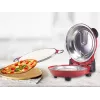 Beper P101CUD300 Party Line φούρνος πίτσας, 1200 W, 400°C, πυρίμαχη πέτρα 31 cm, κόκκινος