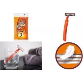Ξυραφάκι μιας χρήσης BIC SENSITIVE, συσκευασία 8 τεμ., σχεδιασμό για ευαίσθητο δέρμα