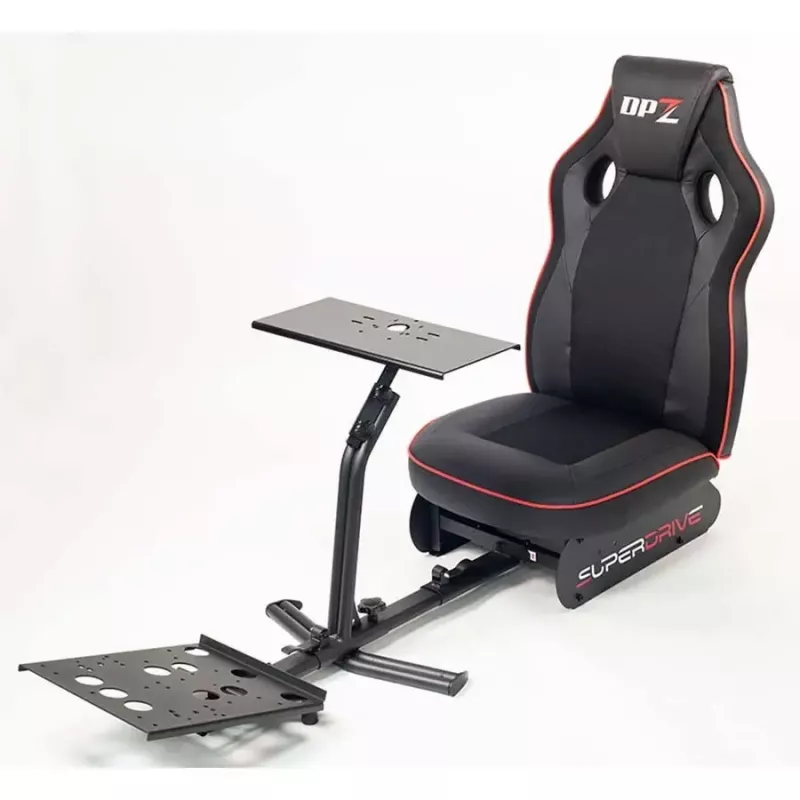 Racing Cockpit Subsonic SA5681 μαύρο κόκκινο τεχνητό δέρμα mesh μέταλλο