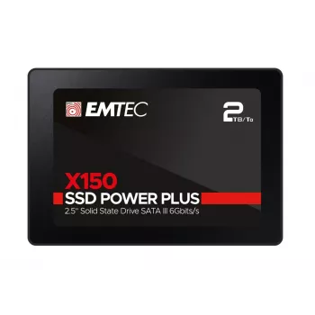Emtec X150 Power Plus - SSD - 2 TB - εσωτερικός - 6,4 cm (2,5 ίντσες) - SATA 6Gb/s (ECSSD2TX150)