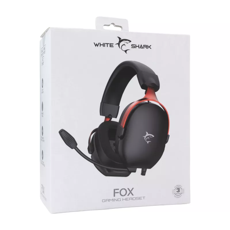 Ακουστικά White Shark GH-2445 Fox μαύρα