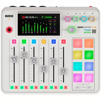 Audio Interface Rode RodeCaster Pro II λευκό — Πολυκάναλη κονσόλα εγγραφής USB