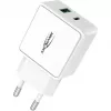ANSMANN HC218PD - τροφοδοτικό - 18 Watt - 3000 mA - PD, QC 3.0 - 2 θύρες εξόδου (USB, USB-C) - λευκό (1001-0111)