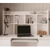 KUBA σετ γραφείου + Extension Piece, λευκό