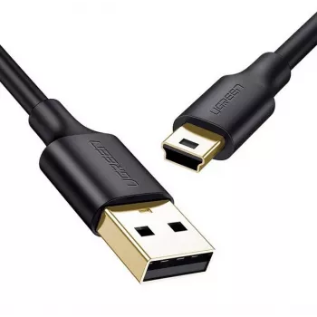 Καλώδιο USB UGREEN US132 Mini-USB 1 m — μαύρο, 480 Mbit/s, γρήγορη φόρτιση