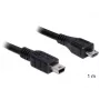 Καλώδιο USB DeLOCK 83177 1m Micro-USB B Mini-USB B μαύρο