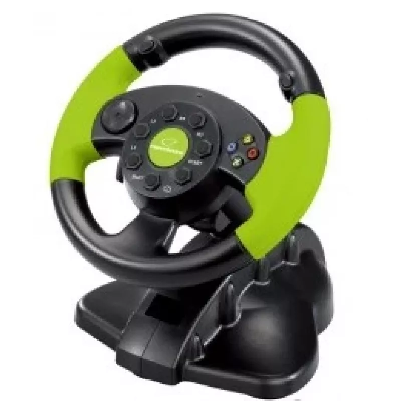 Ενσύρματο Gaming-Controller ESPERANZA EG104 για PlayStation 3 και Xbox 360, Μαύρο/Πράσινο