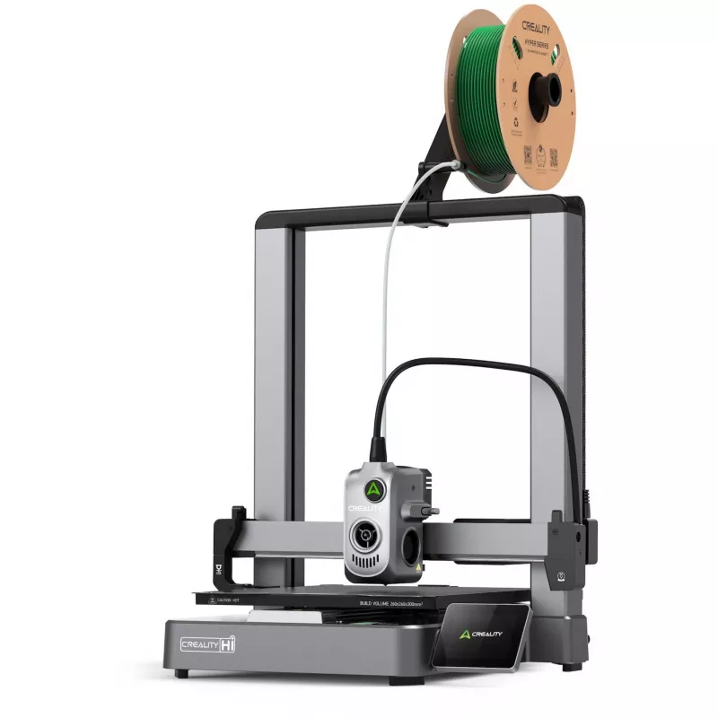 Creality Hi 1001010510 εκτυπωτής 3D, άμεσος εξωθητήρας, αυτόματη ρύθμιση επιπεδότητας, ασημί/μαύρος