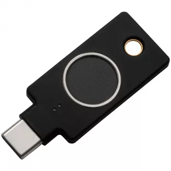 YubiKey C Bio FIDO Edition Yubico Μαύρο Έλεγχος ταυτότητας χωρίς κωδικό πρόσβασης
