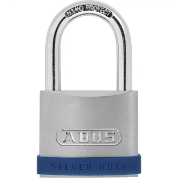 Συμβατικό λουκέτο ABUS Silver Rock 5 Κλειδαριά με κλειδί μπλε ασημί