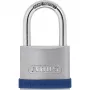 Συμβατικό λουκέτο ABUS Silver Rock 5 Κλειδαριά με κλειδί μπλε ασημί