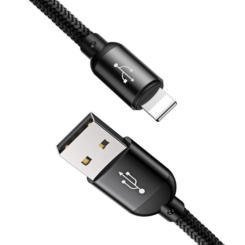 BASEUS Colorfone CAMLT-BSY01 καλώδιο USB 1,2 m USB A 3 x USB C μαύρο, κόκκινο, μπλε