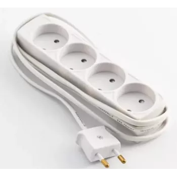 Προέκταση τροφοδοσίας Microconnect GRUELU4H015 1,5 m 4 έξοδοι AC εσωτερικού χώρου λευκό