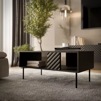 Τραπέζι σαλονιού Cama Meble LUCCA 1000×550×460 mm ορθογώνιο μαύρο