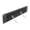 Brush Panel DeLOCK 19 ιντσών Λωρίδα διαχείρισης καλωδίων με βούρτσες 2U μαύρο