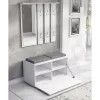 Επάνω ντουλάπι για την είσοδο e shop GAR OPAL BIEL — Λευκό, 1 περιστρεφόμενη πόρτα