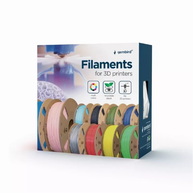 Υλικό 3D εκτύπωσης Gembird 3DP-PLA-01-MTSG γκρι 1 kg 1,75 mm