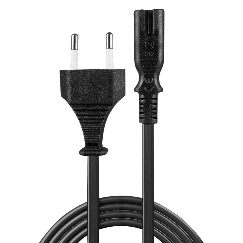 Lindy 30421 Καλώδιο τροφοδοσίας Μαύρο 2 m CEE7/16 Υποδοχή θηλυκή C7