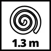 Einhell 3407000 - Γκρι - Μαύρο - 1,3 m - 8 mm - 390 g - 560 g