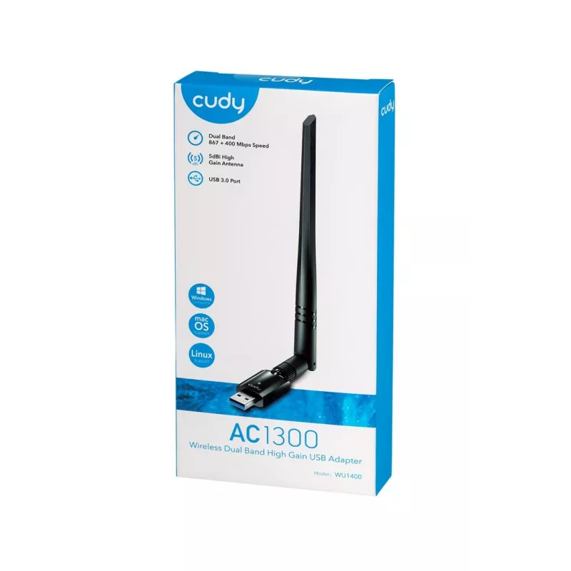 Κάρτα Δικτύου Cudy WU1400 WLAN 867 Mbit/s USB Dualband Wi-Fi 5