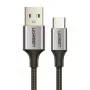 Καλώδιο Ugreen USB-A/USB-C QC 3.0 3A 2m US288 (γκρι)