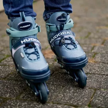 Inline πατίνια HUDORA Leon 2.0, ρυθμιζόμενο μέγεθος 29–32, μπλε/γκρι
