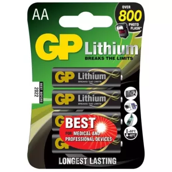 GP Batteries Λιθίου πρωτογενής AAA μπαταρία μίας χρήσης αλκαλική (07015LF-C4)