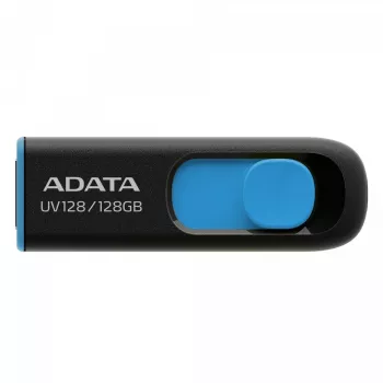 ADATA DashDrive UV128 128GB Μονάδα Flash USB USB Type-A 3.2 Gen 1 (3.1 Gen 1) Μαύρο, Μπλε