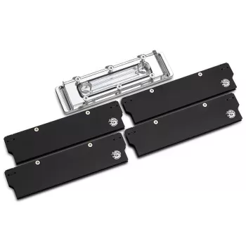 Bitspower Memory Cooler, DDR5, διαφανής, διπλής όψης - 4 DIMMS