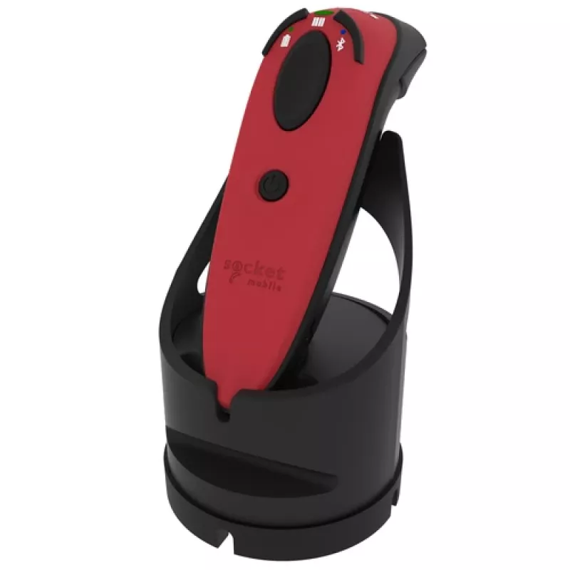 Durascan D720 Γραμμικός αναγνώστης BARCODE+QR code κόκκινο + σταθμός φόρτισης