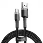 Baseus Cafule USB σε USB-C 3A 1m (γκρι-μαύρο)