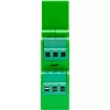 Shelly Pro Dimmer 2PM Χωνευτός Μπλε, Πράσινο, Γκρι
