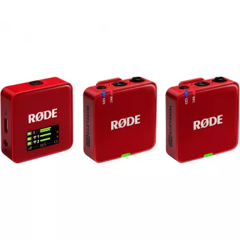 RØDE Wireless GO III κόκκινο - Ασύρματο σύστημα μικροφώνου (κόκκινο)