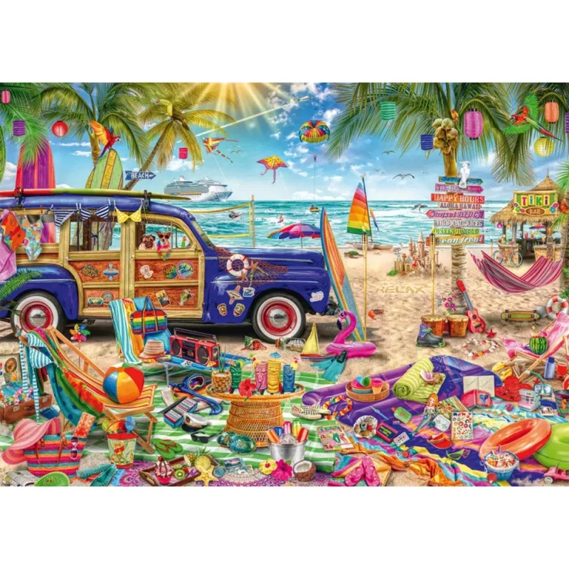 Sonnige Auszeit am Strand, παζλ 1000 τεμαχίων