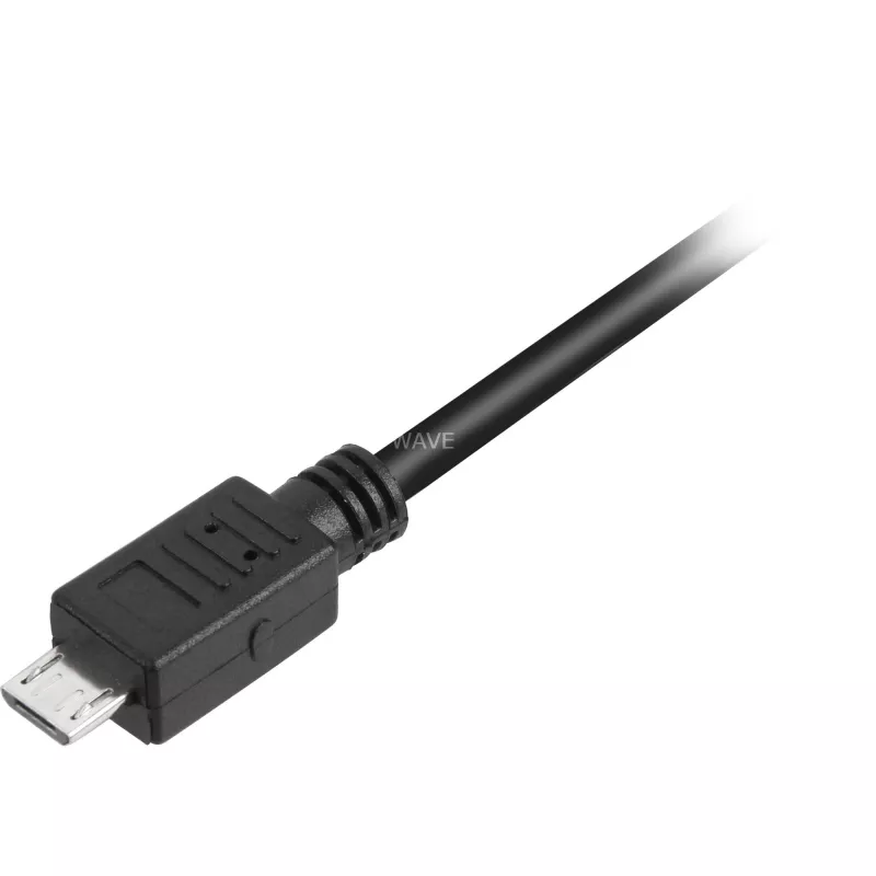 Καλώδιο USB 2.0, βύσμα USB-A > βύσμα Micro-USB (μαύρο, 2,0 μέτρα)