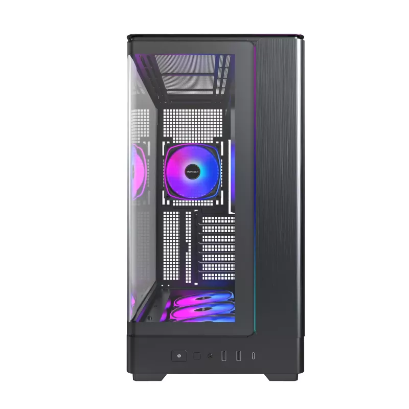 Κουτί PC Montech KING 45 PRO Μαύρο — micro ATX / Mini-ITX, Midi Tower