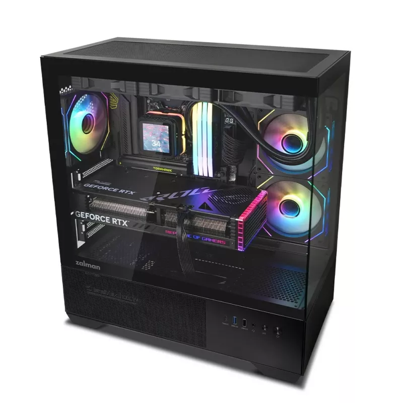 Κουτί PC CHRONIX V2 Mid Tower ARGB Ανεμιστήρες x3 μαύρο