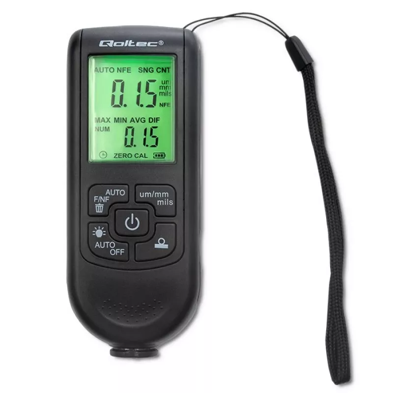 Qoltec Μετρητής πάχους βαφής με οθόνη LCD | 0~2000 µm